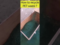 como reciclar fios de resíduos de PET