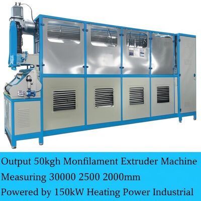 comprar Máquina de extrusão de monofilamentos de potência 50kgh de 30000 2500 2000 mm e alimentada por 150 kW de energia de aquecimento para indústria online manufacture